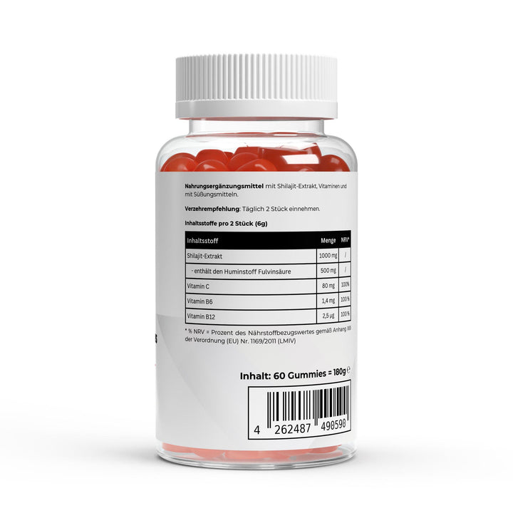 Premium Shilajit Gummies 1000 + Vitamin C,B6, B12 - 60 pcs